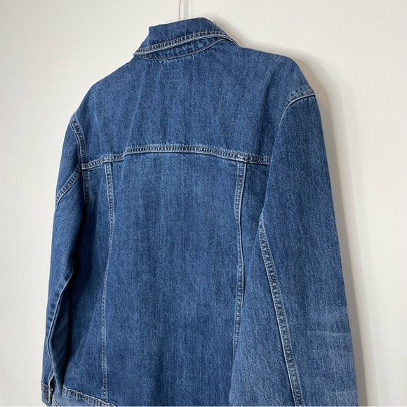 True Craft Distressed Denim Jean Trucker Jacket - Picture 6 of 8